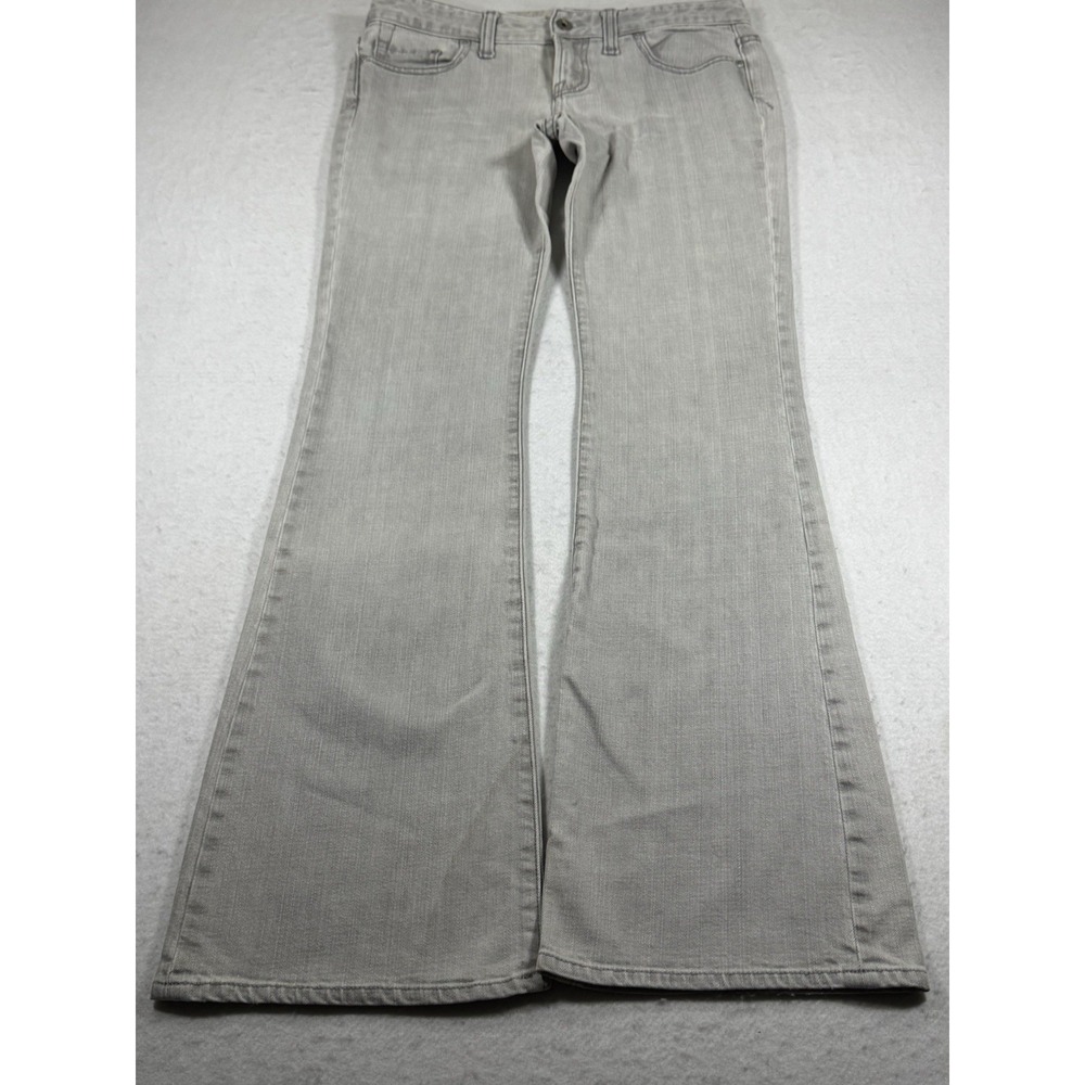 X2 Curvy Women's Flare Jeans Gray Regular Rise Size 6 W31 Vintage Y2K Style